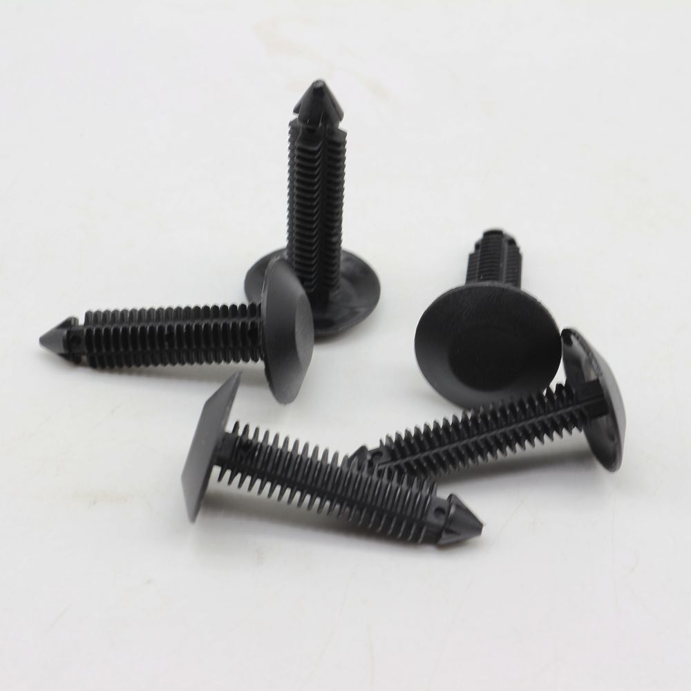 6 Pcs Black Nylon Rear Hood Seal Fastener Rivet Retainer Clip For GM 14074081