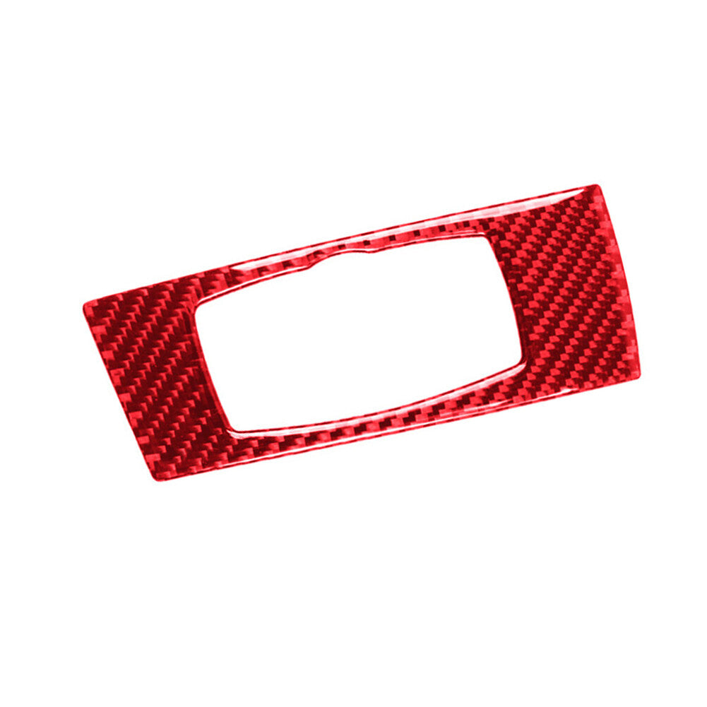 Red Carbon Fiber Lighting Control Cover Trim for BMW X5 E70 X6 E71 2008-13 TypeA