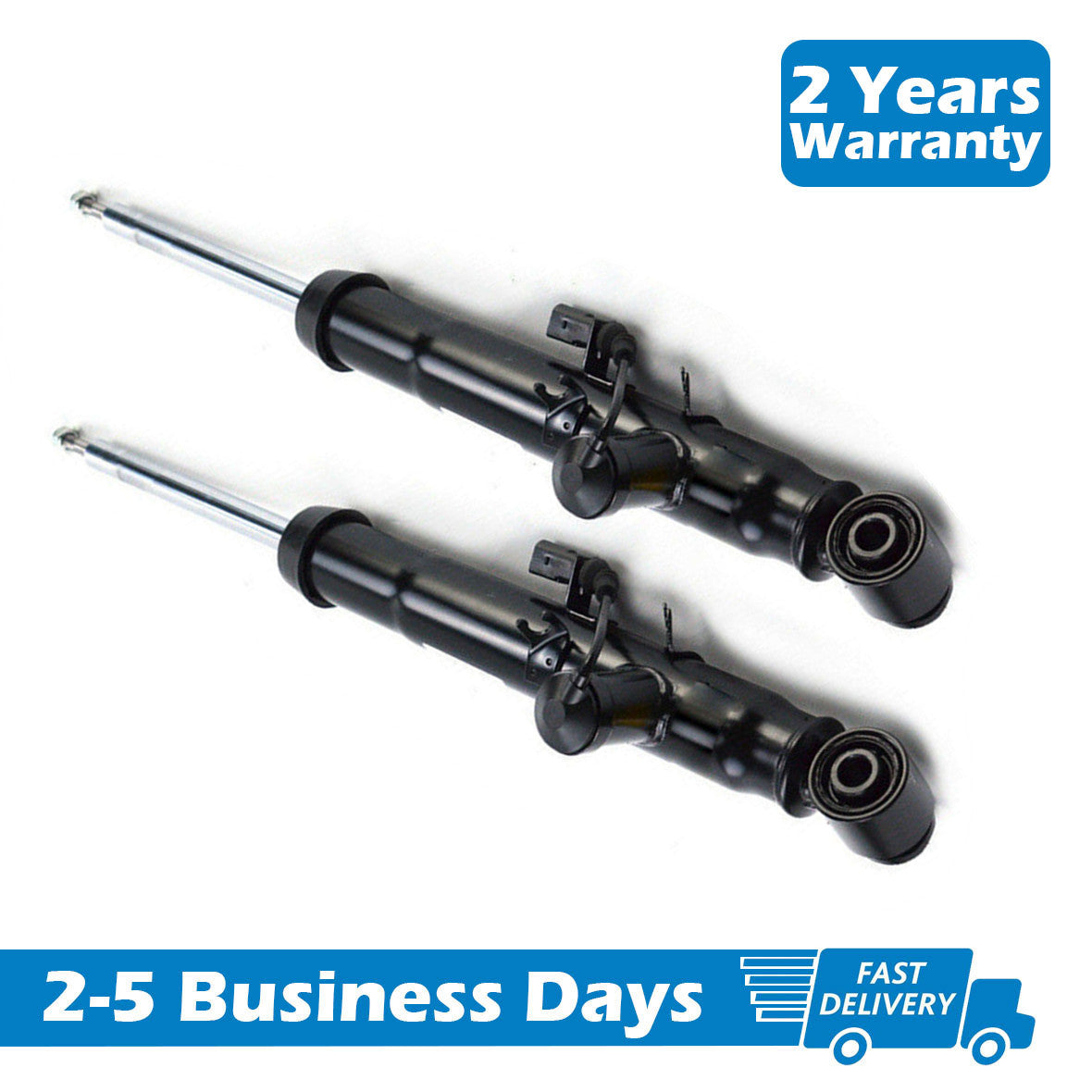 Two-piece rear shock absorber kit suitable for Audi A6, S6, Avant, Allroad, Quattro, and C6 (2005-2011).