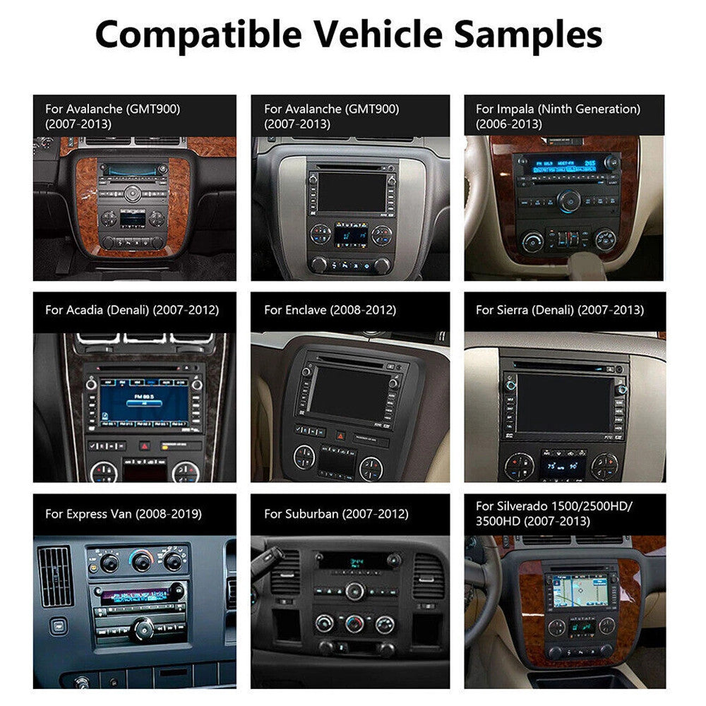 for GMC Yukon 2007-2014 Android Auto Carplay Car Stereo Radio Screen GPS Navi BT