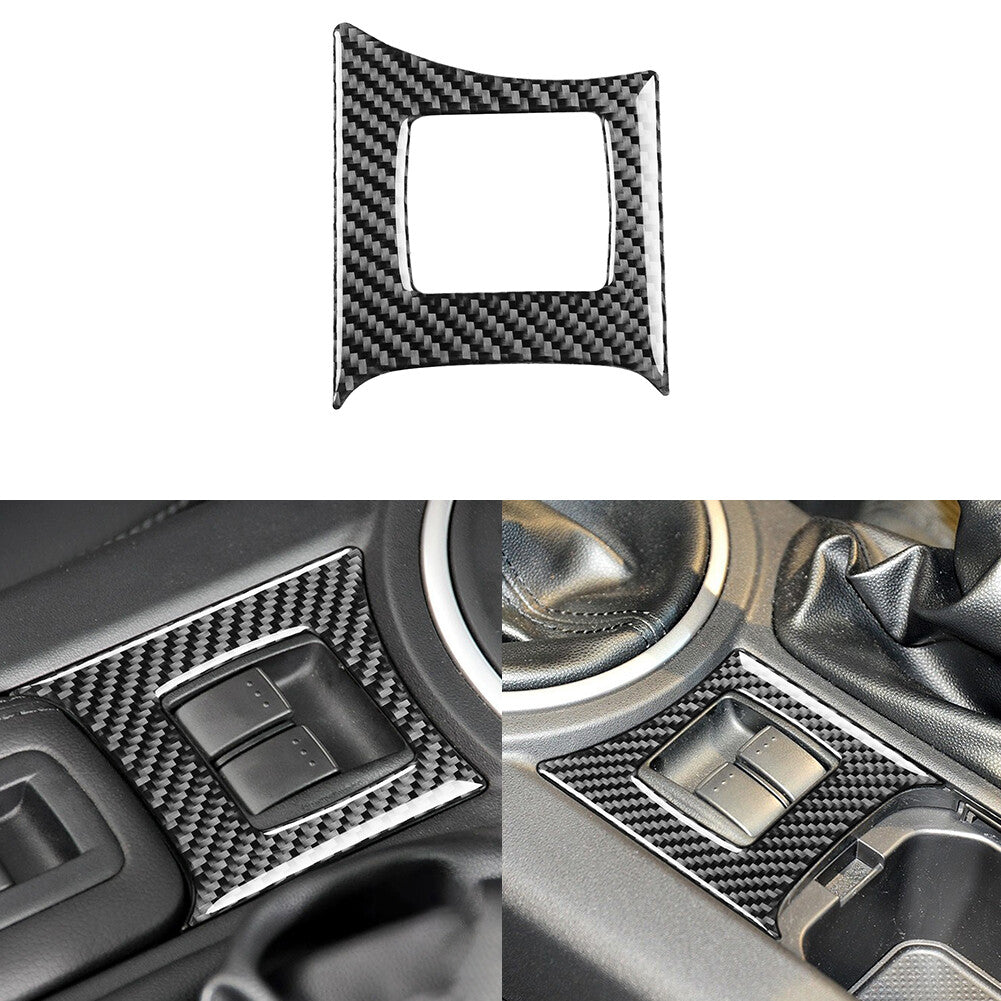 Carbon Fiber Interior Power Window Control Trim for Mazda MX-5 Miata 2009-2015