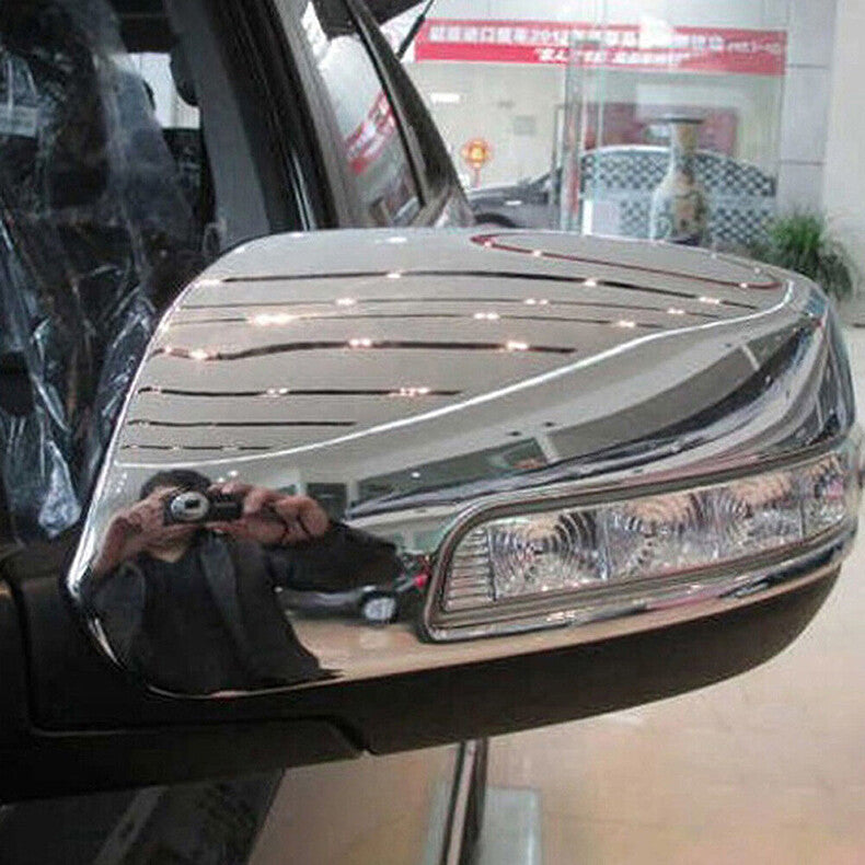 for Kia Sorento 2013-2015 Chrome Side Exterior Rearview Mirror Caps Cover trim