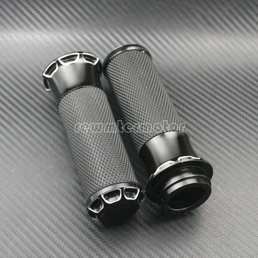 1 Motorcycle Handlebar Hand Grips Fit for Harley Dyna Electra Glide Fatboy