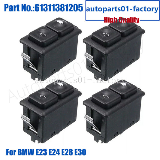 4PCS 5Pin Power Window Lift Switch Buttons Fit for BMW E23 E24 E28 E30