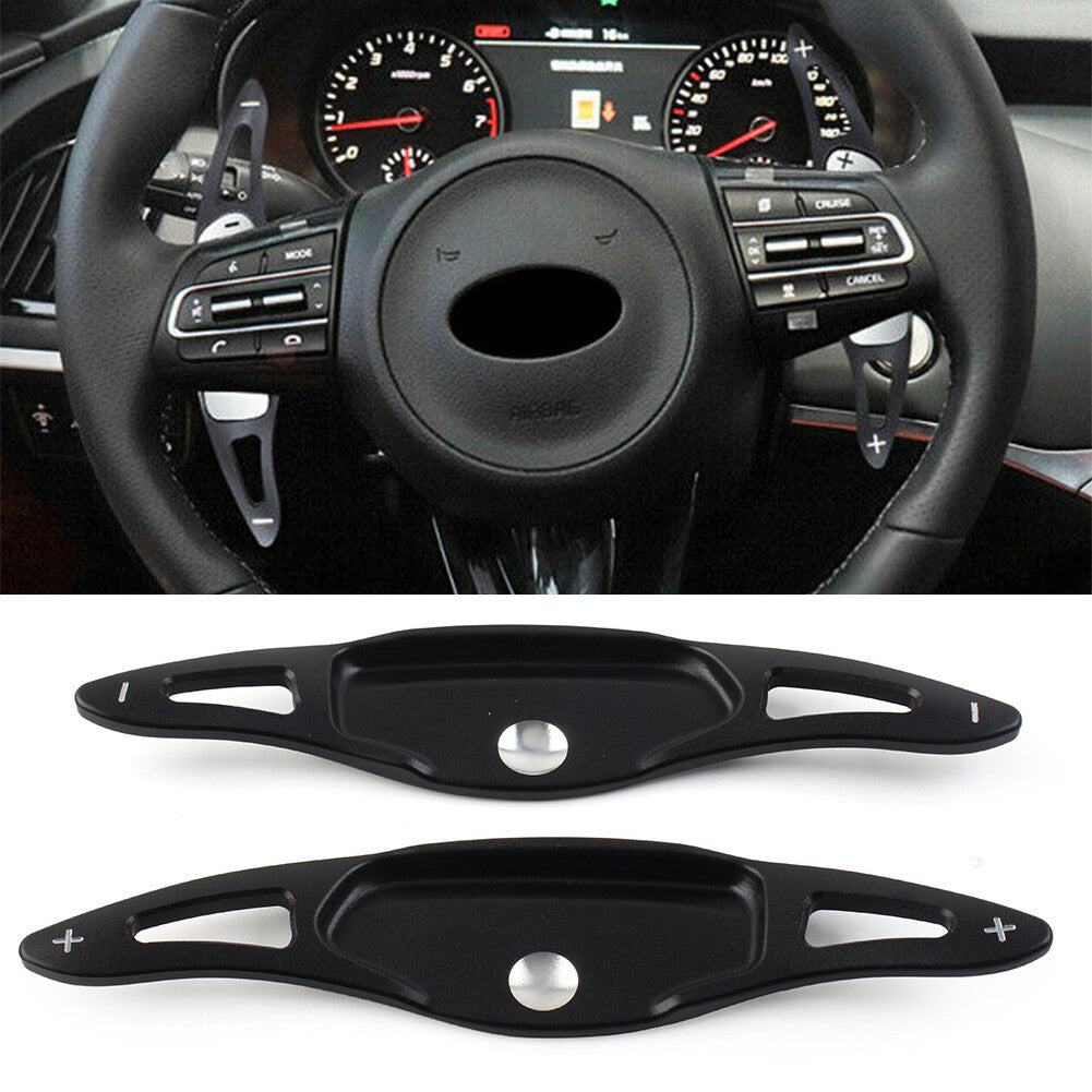 Steering Wheel Shift Paddle Shifter Extension for Kia Stinger CK K8 18-up Black