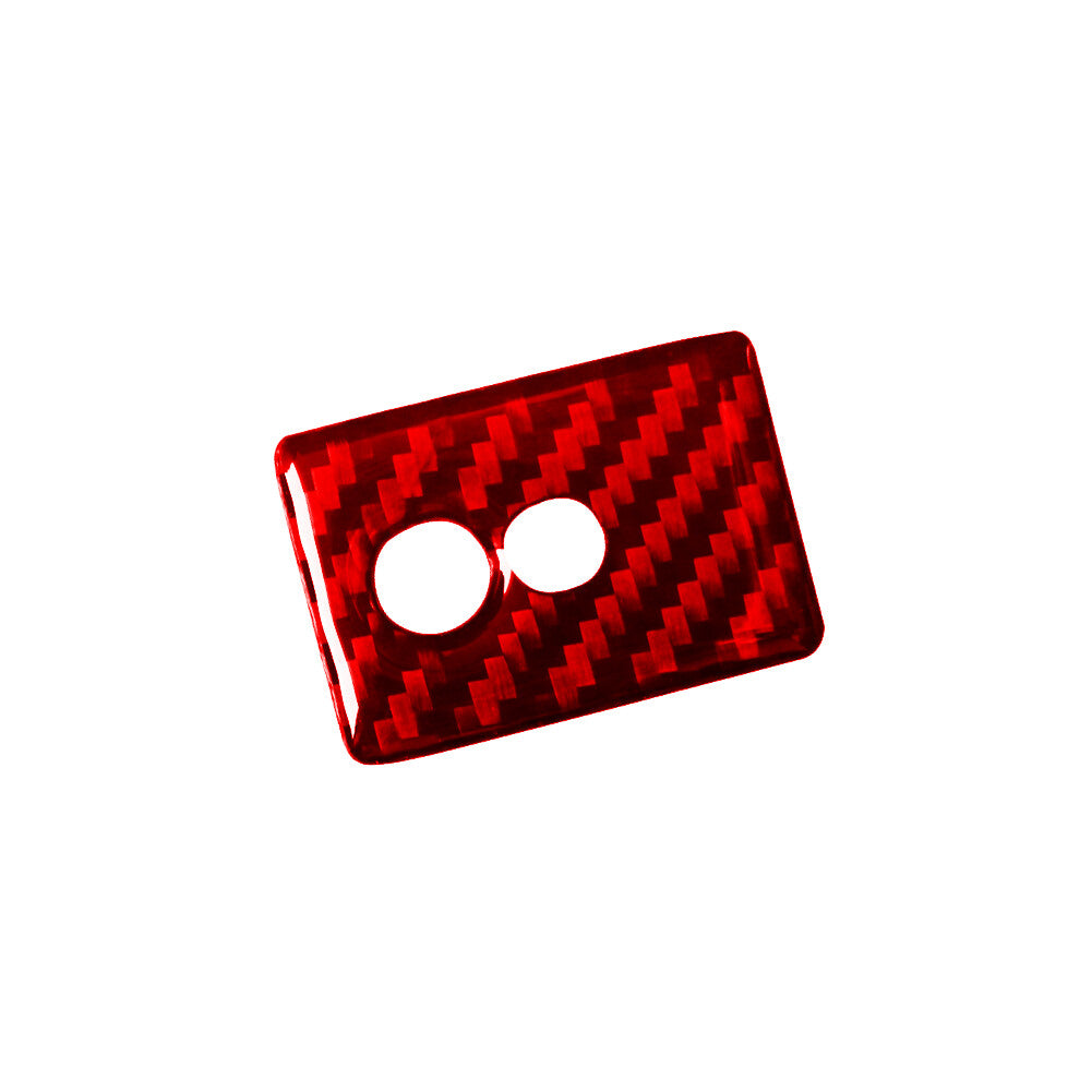 Red Carbon Fibre Headlight Switch Trim for Land Rover Discovery Sport