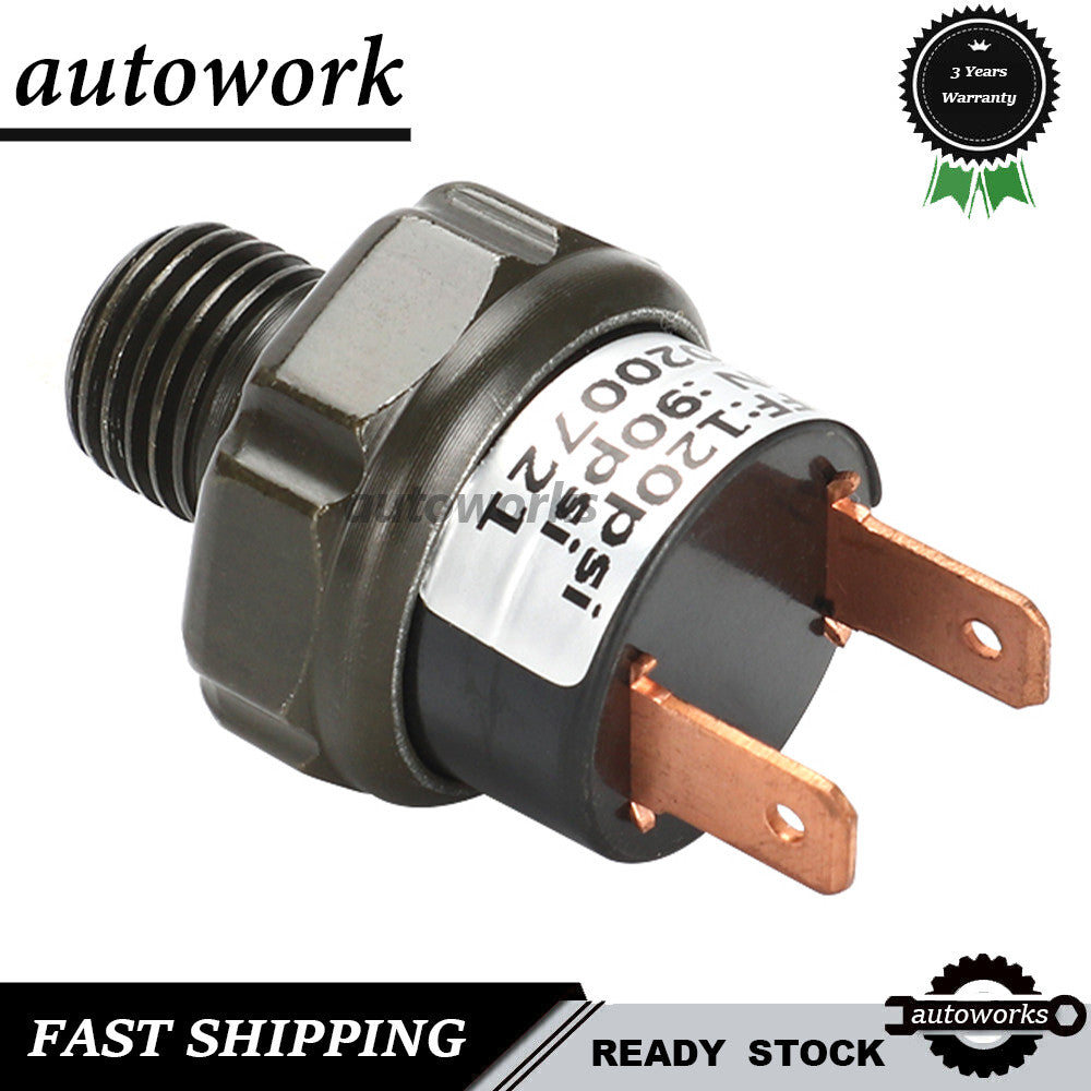 Air Pressure Switch Tank Mount Thread 1/4 NPT 12V/24V 150-180PSI For Train Horn