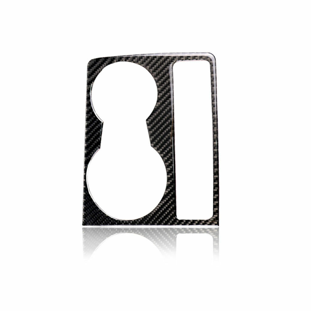 Carbon Fiber Interior Water Cup Holder Panel Cover Fit for Audi for A4 2009-2015