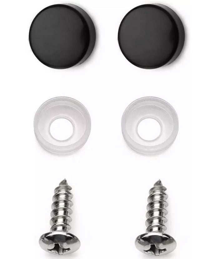 Black American flag license plate cover for Cadillac 1x