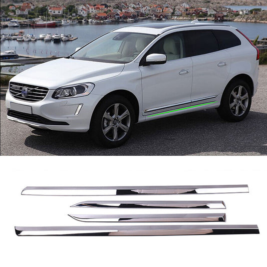 for Volvo XC60 2014-2017 Chrome Side Door Body Molding Cover Anticollision Trim