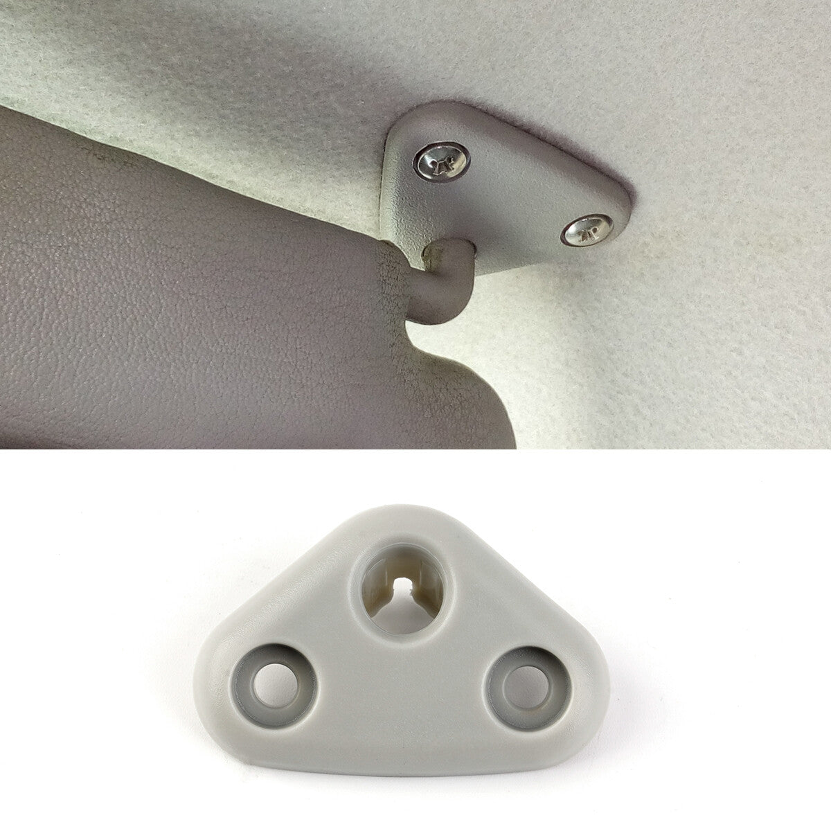 2 pieces for 2008-2019 for Subaru Forester 2010 Impreza Crosstrek sun visor base, beige