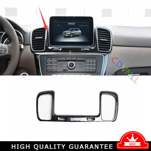 1P Black Wood Grain Inner Console Air Outlet Vent Trim for Benz GLE GLS 2016-19