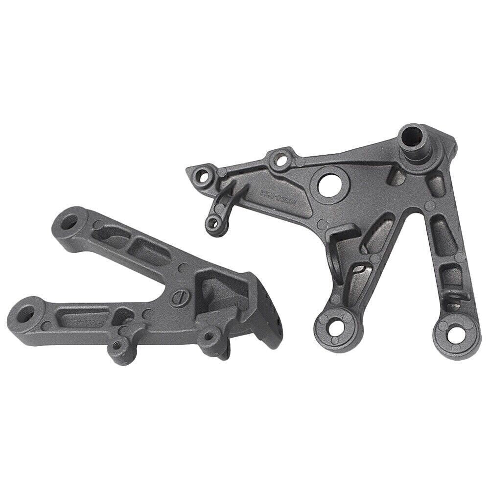 for Honda CBR600RR 2007-2011 2008 Set Black Front Bracket Foot Pegs Footrest