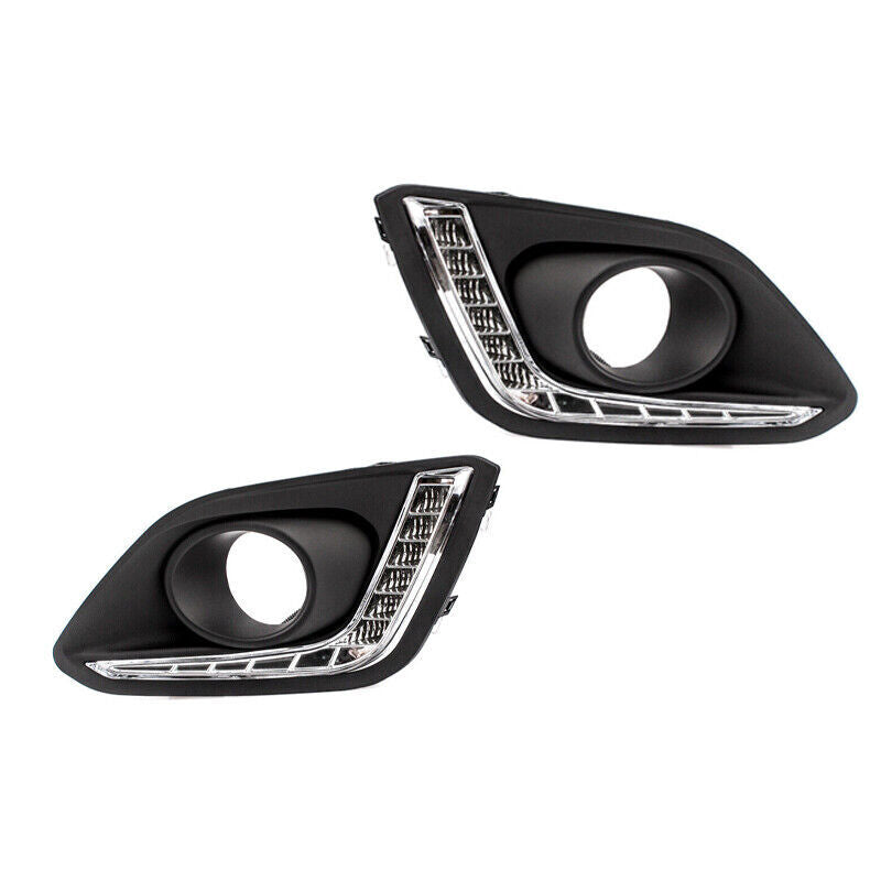 Pair for Suzuki for Swift 2014 2015 2016 LED DRL Daytime Running Light cover