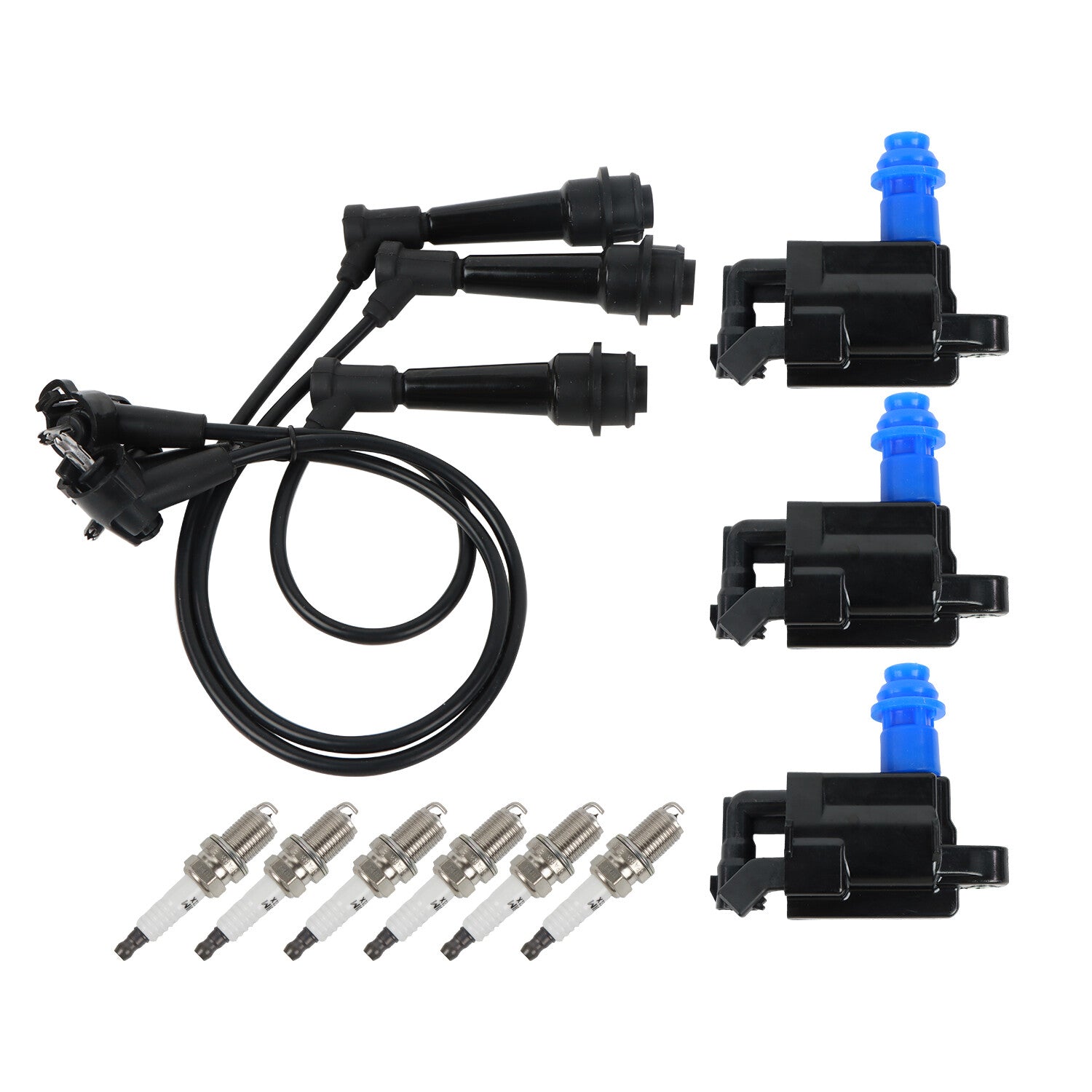 Ignition Coil  Wireset  6 Iridium Spark Plug for Toyota Supra for Lexus SC300