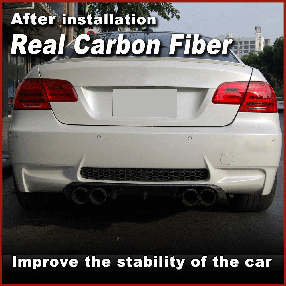 REAL Carbon Rear Diffuser Quad for BMW E92 E93 M3 Bumper Coupe Cabriolet 07-13