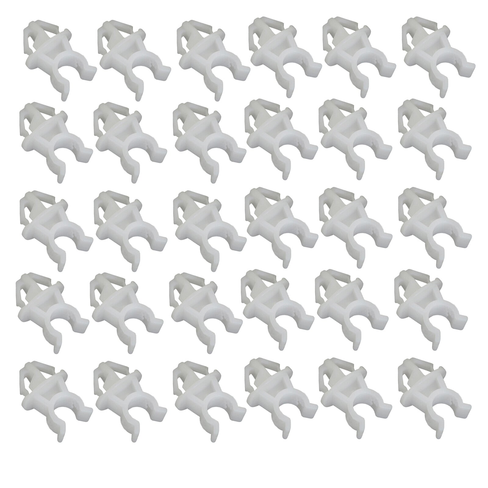 30Pcs Plastic Hood Support Prop Rod Clamp Holder Clip Rivet Fasteners for Honda