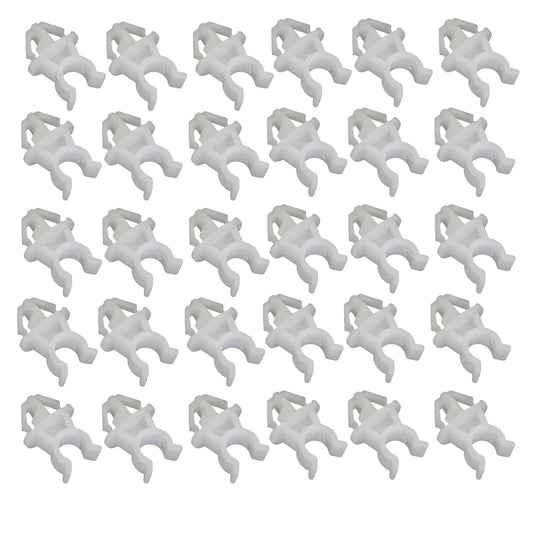 30Pcs Plastic Hood Support Prop Rod Clamp Holder Clip Rivet Fasteners for Honda