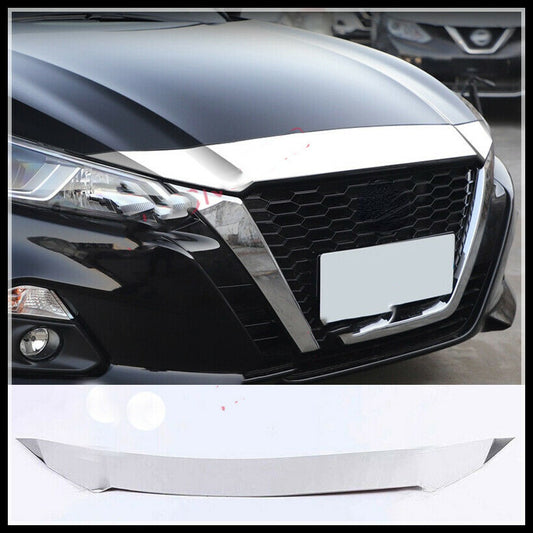 for Nissan Teana Altima 2019-22 Chrome Front Grill Grille Engine Hood Cover Trim