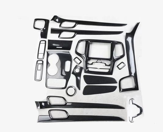 Fit for Jeep Grand Cherokee 2014-2019 ABS Carbon Fiber Interior Kit Cover Trims