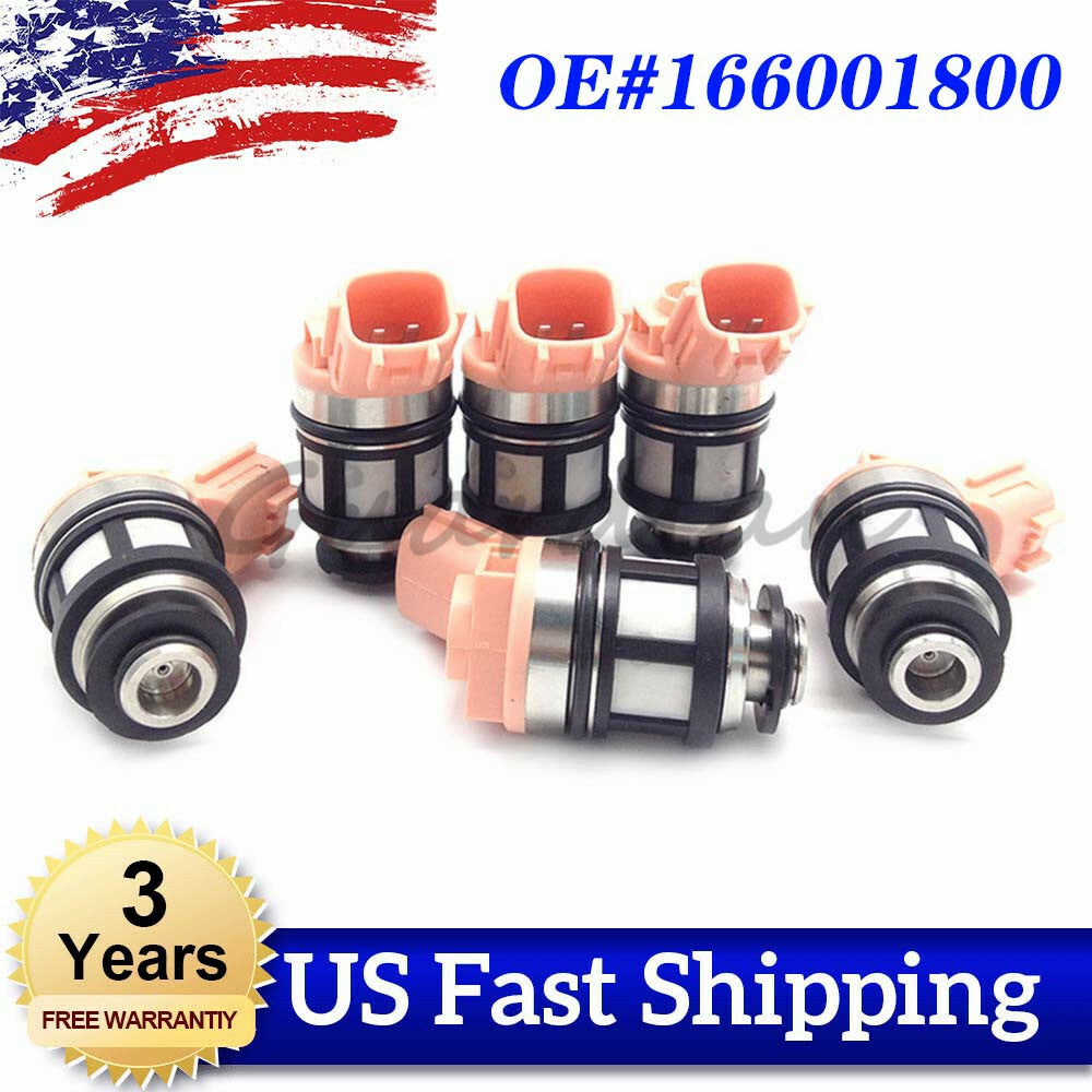 6-piece fuel injector kit 16600/1800 for INFINITI QX4 for Nissan Frontier Xterra Quest