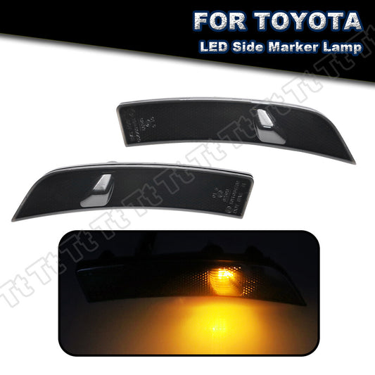 Smoked LED mudguard side marker lights applicable to 2022 and 2023 for Toyota GR86 and for Subaru BRZ.