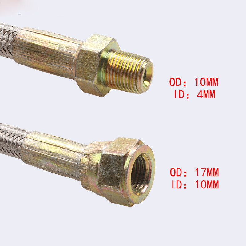 Turbo Oil Feed Line Kit for T3 T4 T60 T61 T70 4AN Braided Line GT32 GT40 GT42