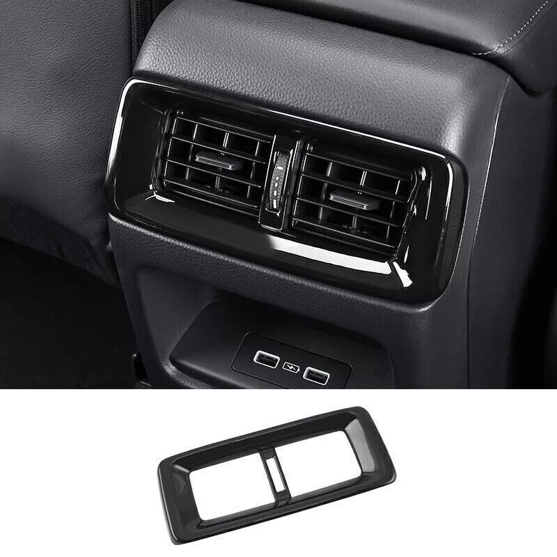 Glossy Black Rear AC Air Outlet Vent Cover Trim Fit for Honda CRV CR-V 2023-2024