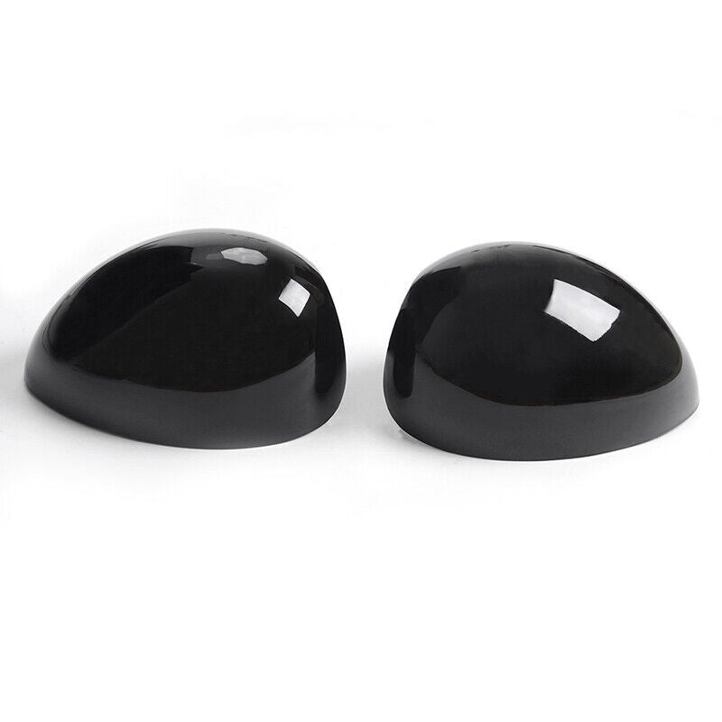 Pair for Mini Cooper R55 R56 Glossy Black Side View Manual Mirror Cover Caps