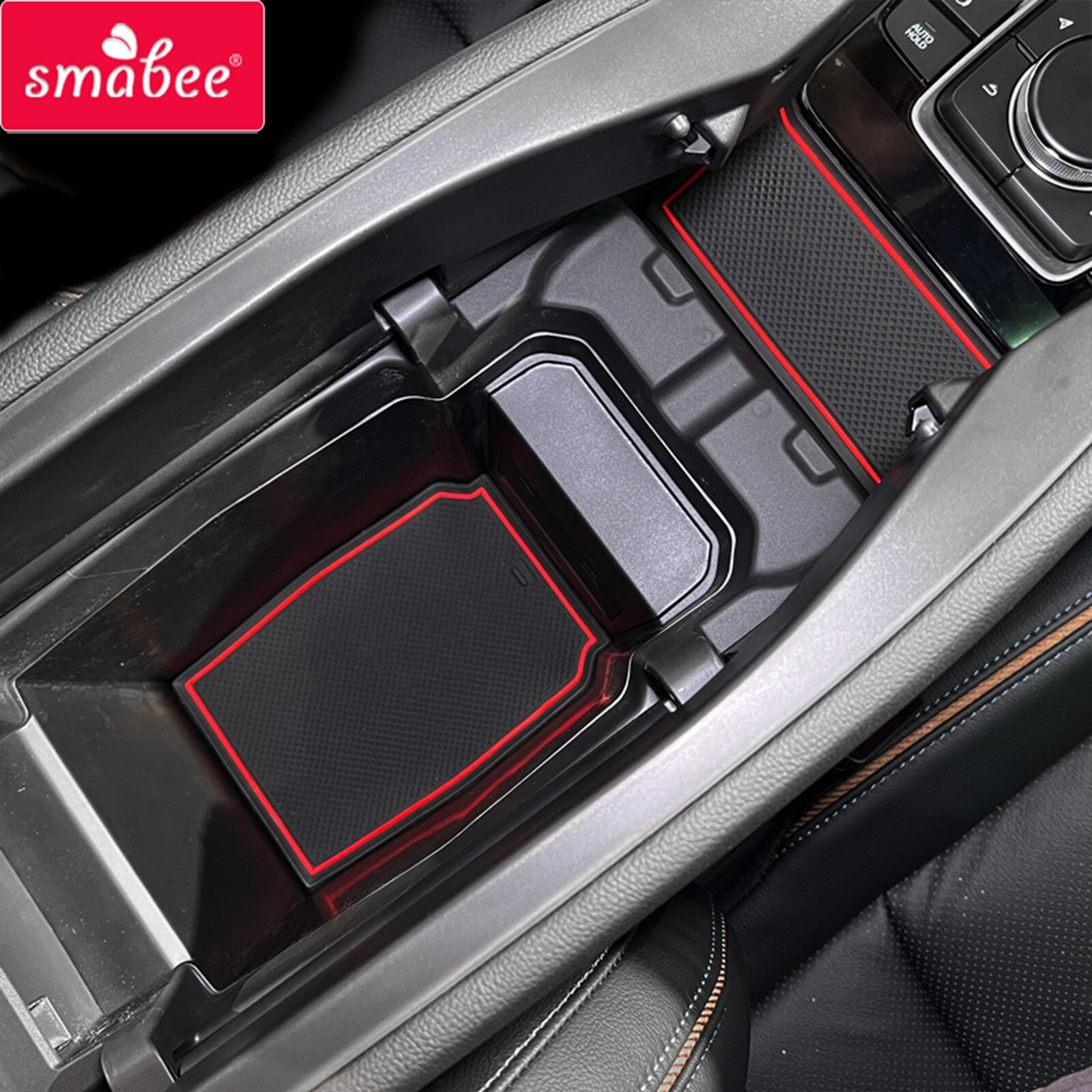 Anti-Slip Gate Slot Cup Mat for Mazda CX-50 Car Pad Interior Accessories Red