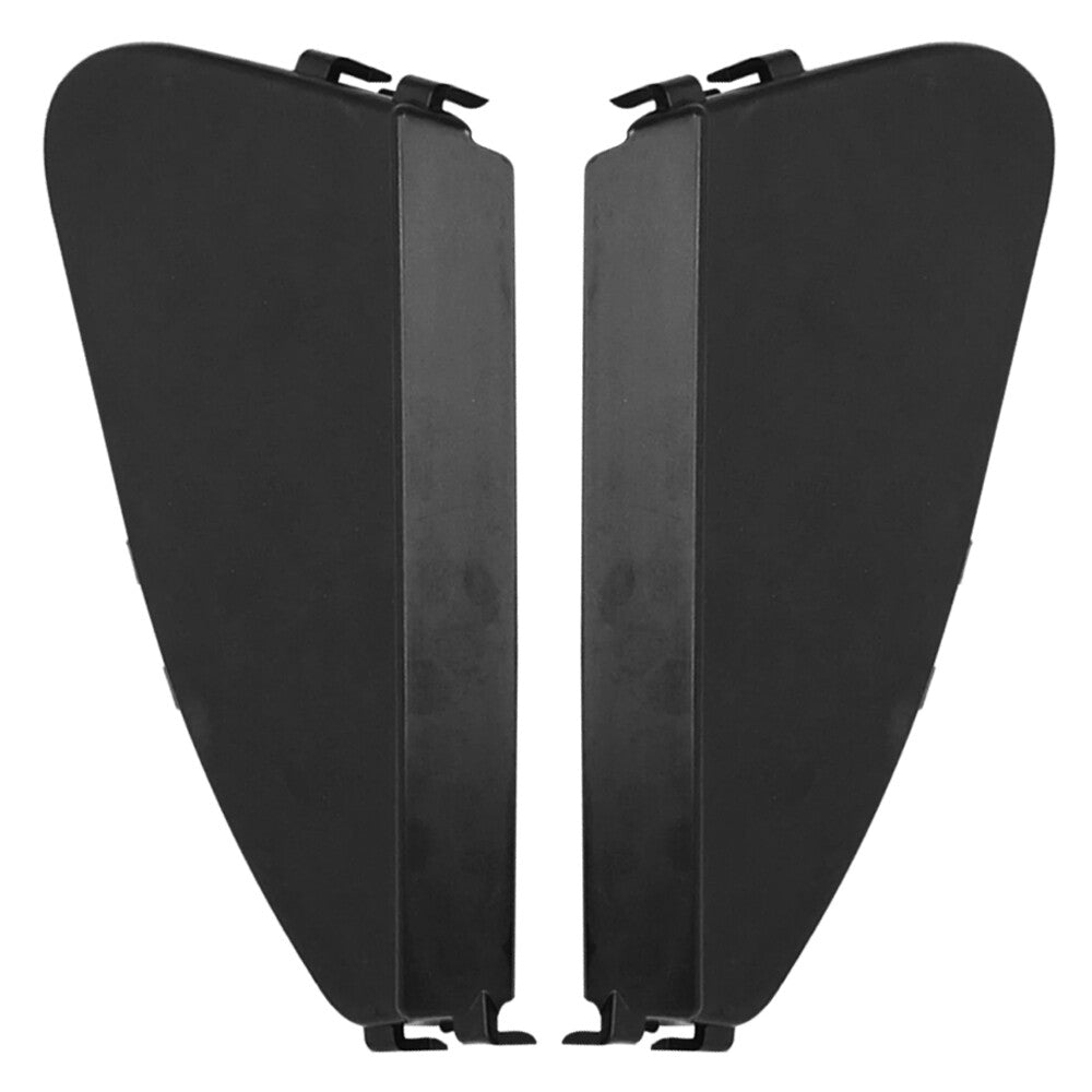 Pair Front Bumper Center Lower Grille Covers Black Plastic For X1 F48 LeftRight