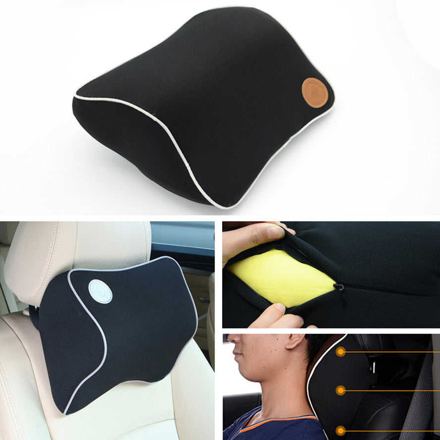 Car SUV for Seat Black Pad Head Neck Support Cushion Space Memory Foam Pillow