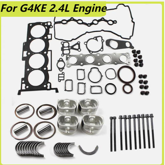 G4KE 2.4L Engine Overhaul Rebuild Kit Crankshaft Con Rods Timing Kit for Hyundai