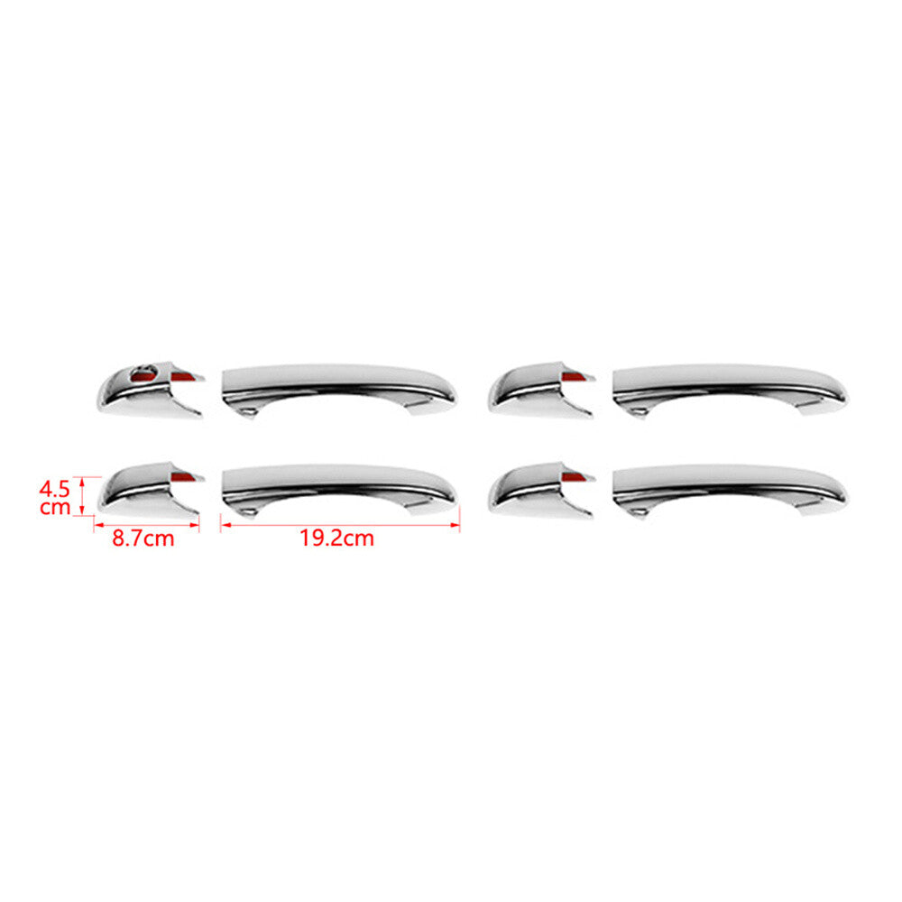 8¡ÁChrome ABS Side Door Handle Panel Cover for Jeep Patriot 2011-2016 Accessories