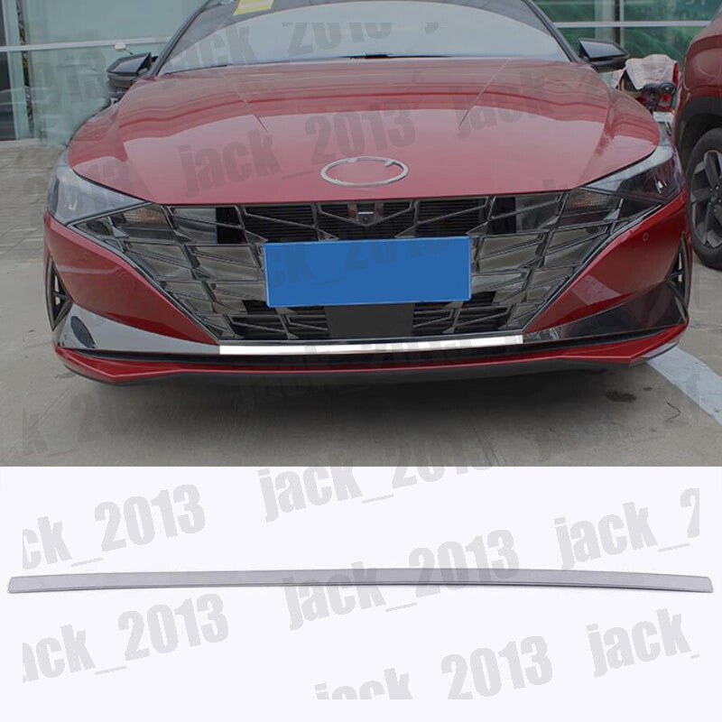 for Hyundai for Elantra CN7 2021-2023 STAINLESS Front Bumper Lip Strip Cover Trim