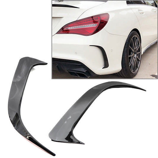 Rear Bumper Spoiler Air Vent Cover Fit for Benz W117 CLA200/220/CLA250 Gloss Black
