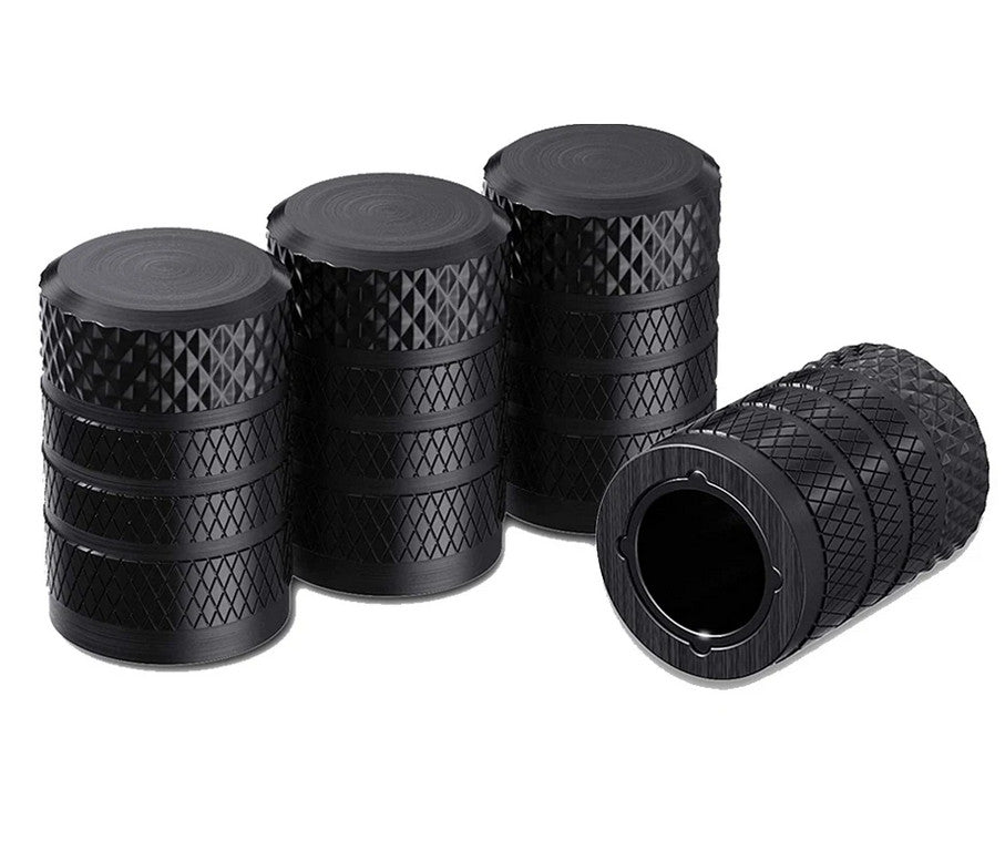 4-piece car tire valve cover rod air dust cover dustproof silver punishment skull for VW