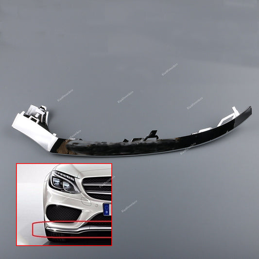 Front Right Bumper Lower Lip Chrome Trim for Mercedes-Benz W205 C300 C400 C220