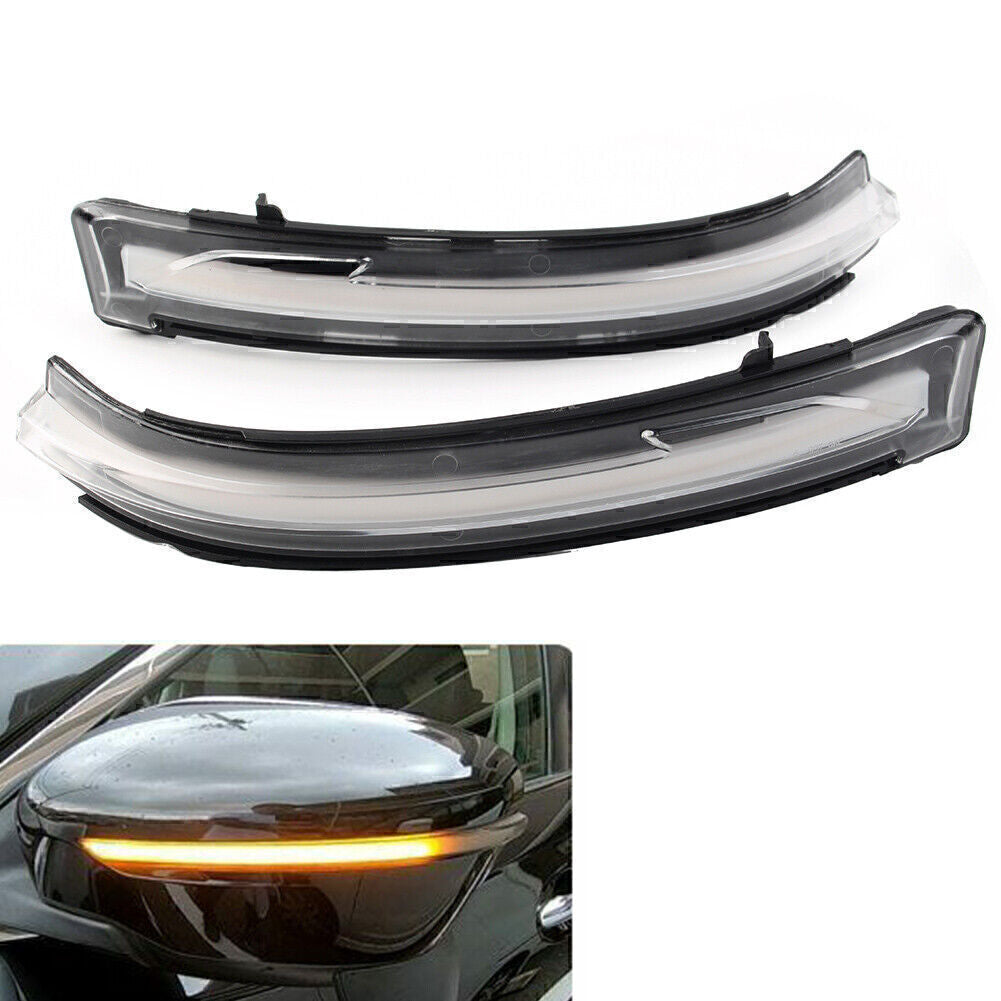 LED Dynamic Mirror Clear Turn Signal Light for Nissan Murano Navara Pathfinder