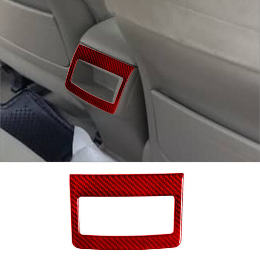 Red Carbon Fiber Rear Air Vent Outlet Cover Type A For 2007-2011 for Toyota for Camry