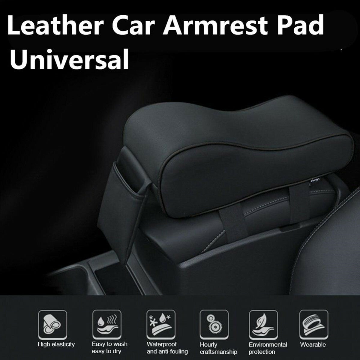 Car Accessories memory Foam Armrest Cushion Cover Center Console Box Pad Protect