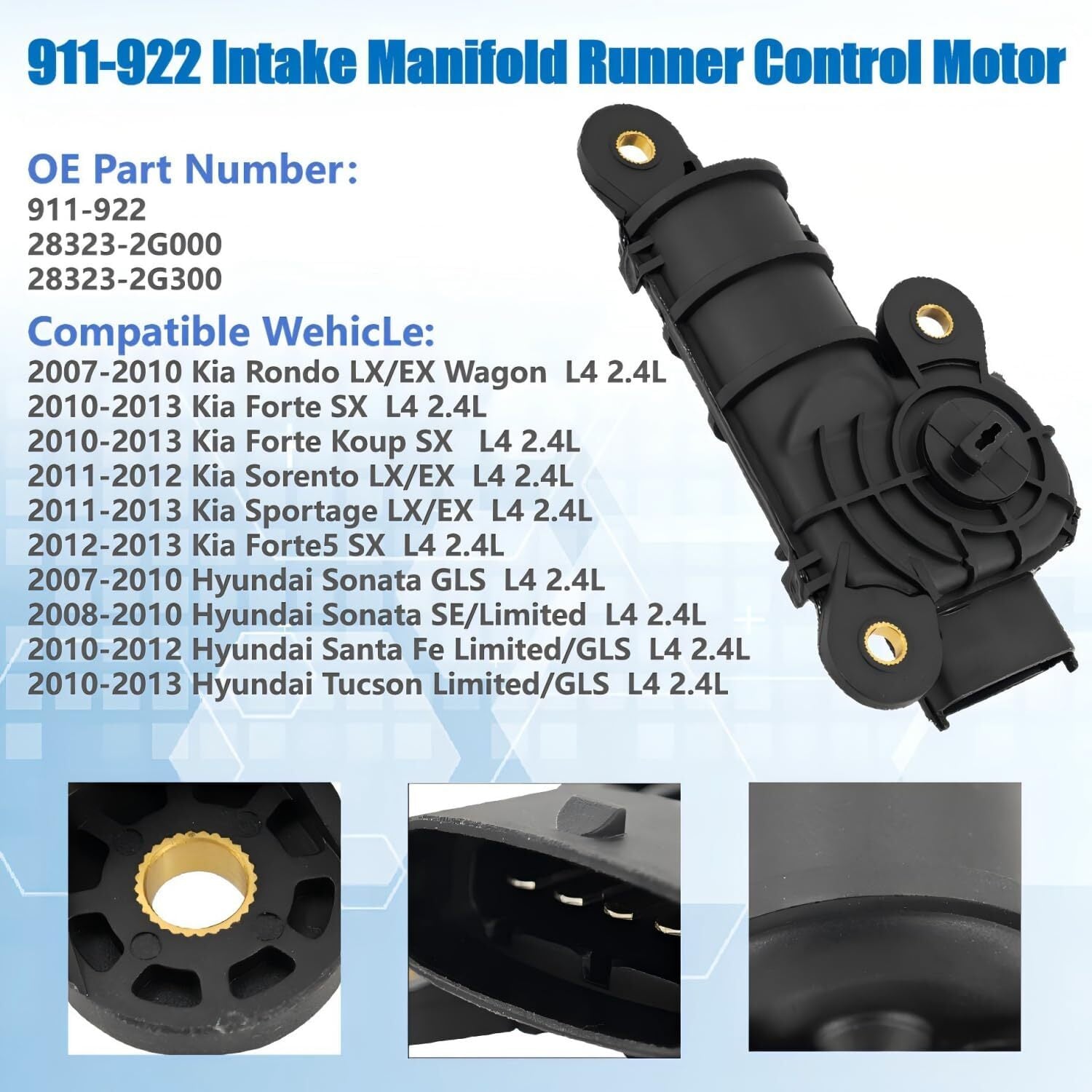 911-922 For Engine Intake Manifold Runner Control Motor
