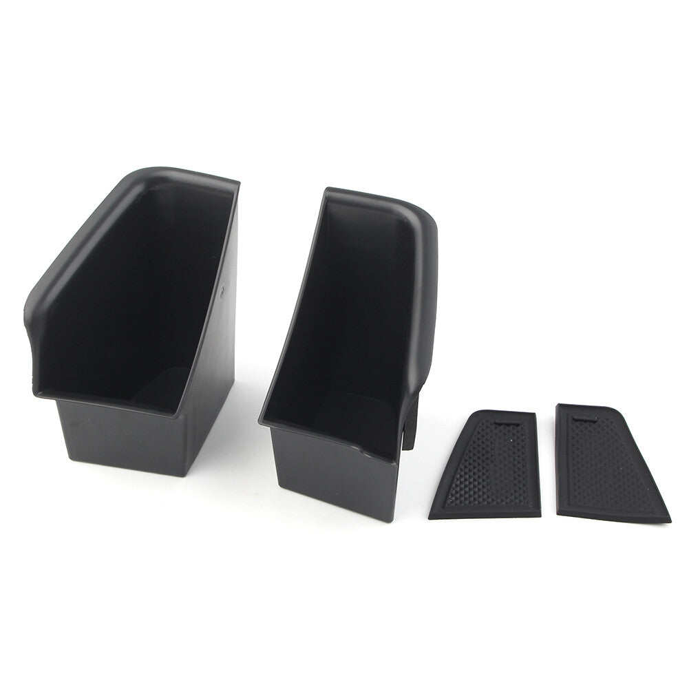 Car Front Door Handle Armrest Storage Box Tray Bin Kit for Jaguar F-PACE 2016-19