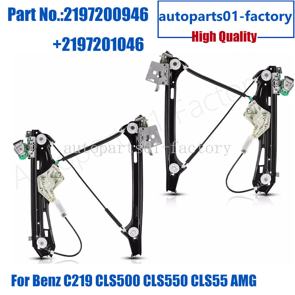 Front LeftRight Window Regulator for Mercedes-Benz C219 CLS500 CLS550 CLS55 AMG