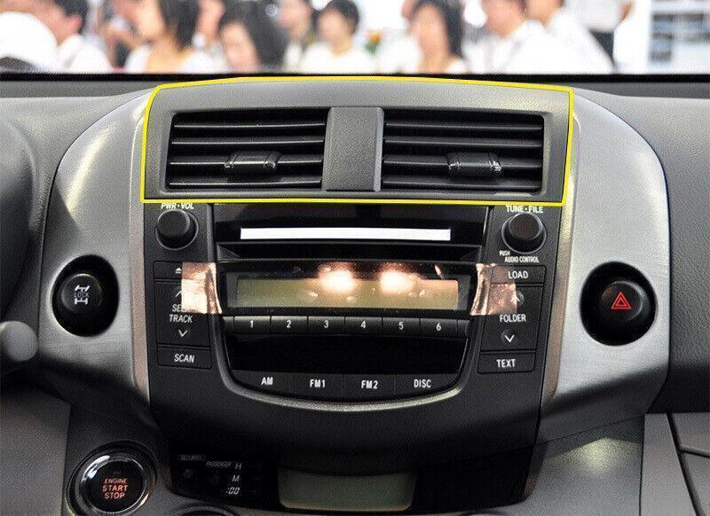 for Toyota RAV4 2006-12 Carbon Fiber Central Air Vent Outlet Frame cover Trim 1X