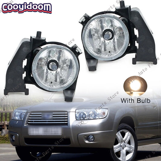 Fog Lights Pair for Subaru Forester SG 2006-2008 With Glass Lens Fog Lamp