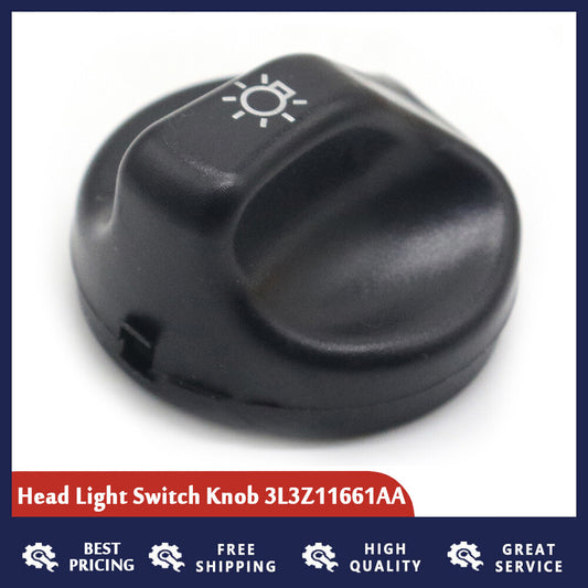 new headlight switch knob (1 piece) for Ford F350, F450, F550 (2001-04 3L3Z11661AA-)
