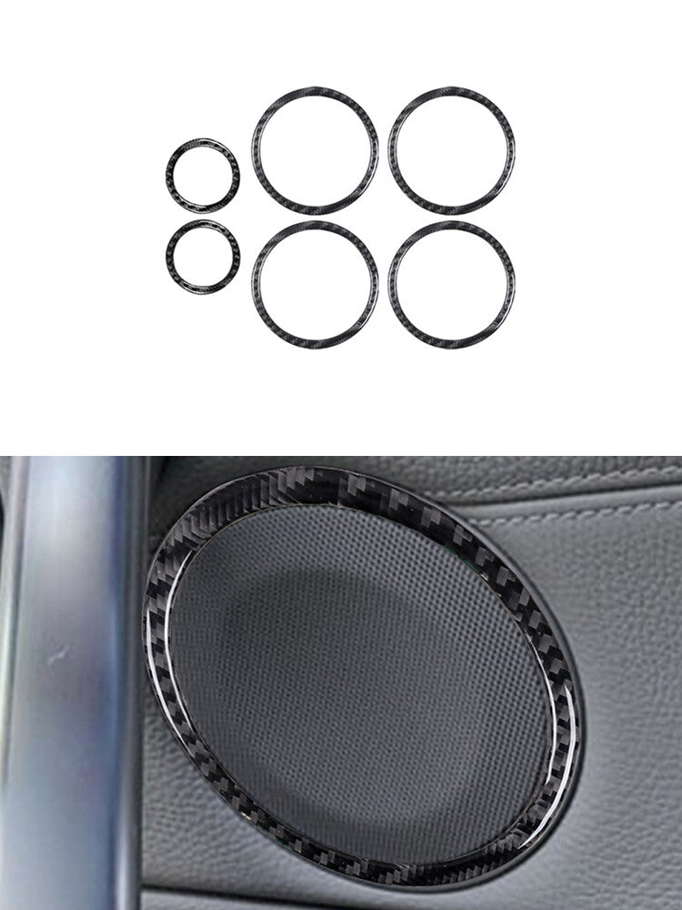 6Pcs Door Horn Trim Cover Decor for BMW 1 Series Convertible E82/E88 2008-2013