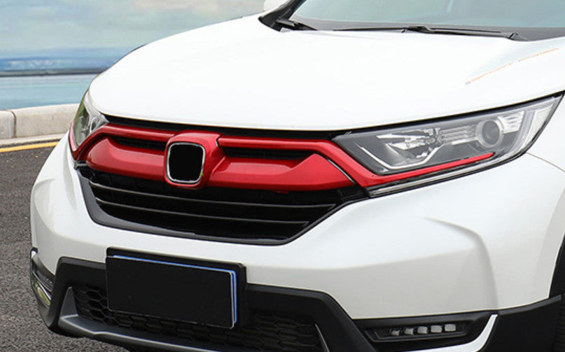 Red Car Front Grill Grille Mesh Strip Cover Trim 3X for Honda CRV CR-V 2017-2022