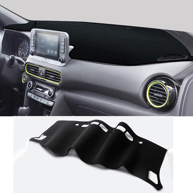 for Hyundai Kona 2018-2023 black Inner Dashboard Dash Mat DashMat Sun Cover Pad
